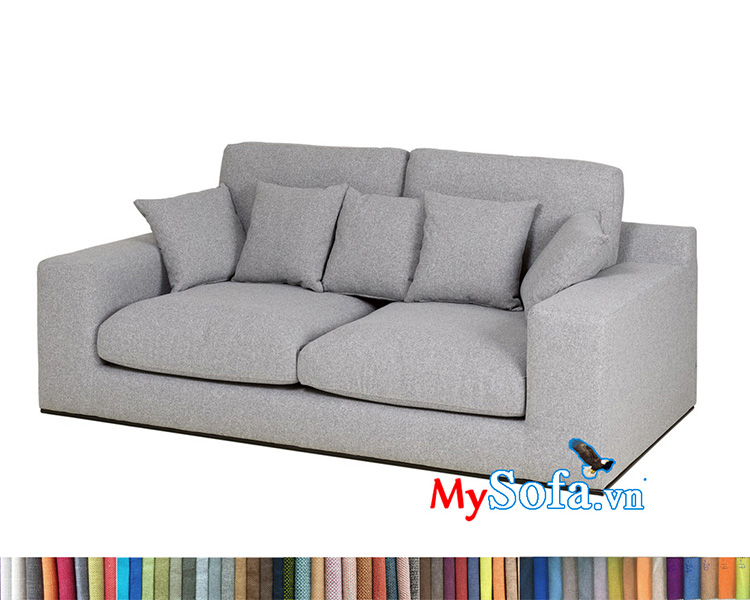 Mẫu ghế sofa nỉ màu xám MyS-1912378