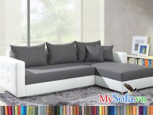 MyS-20011003 Ghế sofa góc nỉ êm ái và hiện đại