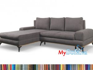 MyS-20011009 Ghế sofa nỉ có thiết kế dạng góc chữ L đẹp