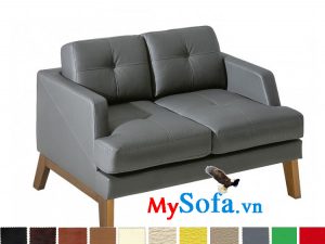 MyS-20011013 ghế sofa văng da kiểu dáng nhỏ mini