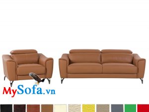 MyS-20011029 bộ sofa văng da màu da bò đẹp