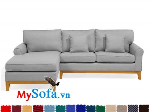 MyS-20011040 ghế sofa góc L bọc nỉ gọn gàng