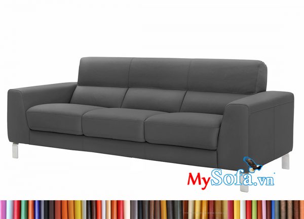 MyS-2001609 Ghế sofa văng da màu đen