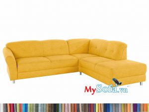 MyS-2001616 sofa góc nỉ màu vàng rực rỡ