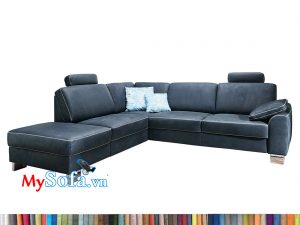 MyS-2001619 Bộ sofa góc da kê phòng khách hiện đại