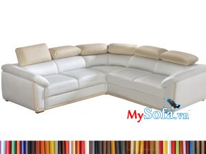 MyS-2001654 Ghế sofa góc da có kiểu dáng mới lạ