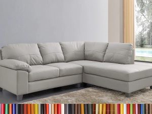 MyS-2001686 ghế sofa góc da màu trắng cao cấp