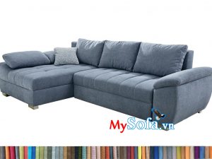 MyS-2001975 mẫu sofa góc nỉ thiết kế nệm mút dày cao cấp