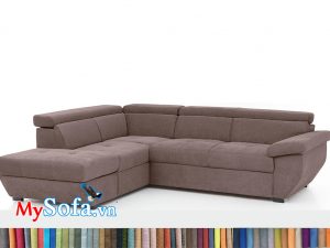 MyS-2001976 Ghế sofa góc chữ L bọc nỉ hiện đại