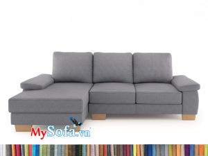 MyS-2001795 Mẫu sofa nỉ góc đẹp