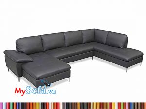 MyS-2001807 sofa da góc chữ U sang trọng