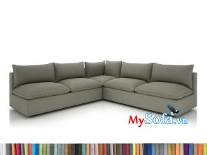 MyS-2001815 Sofa góc chất nỉ đẹp
