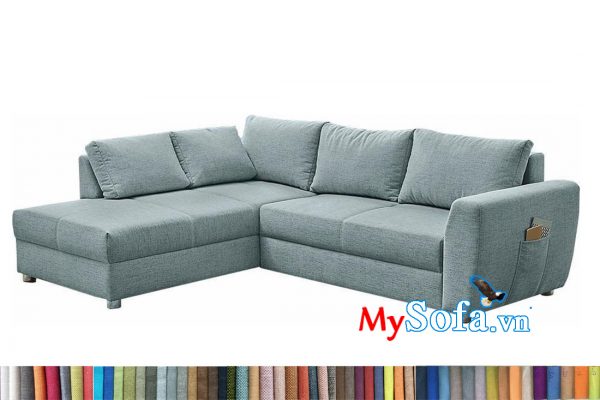 sofa góc chất nỉ MyS-2001955 đẹp