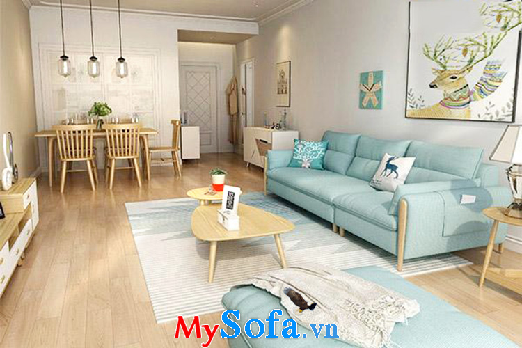 Hình ảnh sofa cho phòng khách chung cư hiện đại với gam màu được yêu thích