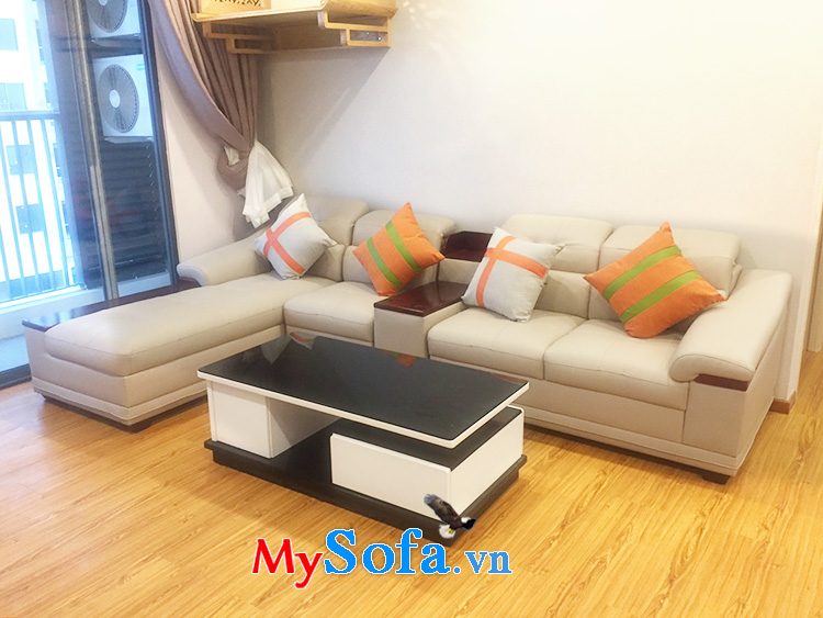 Hình ảnh sofa cho nhà chung cư kiểu chữ L hiện đại
