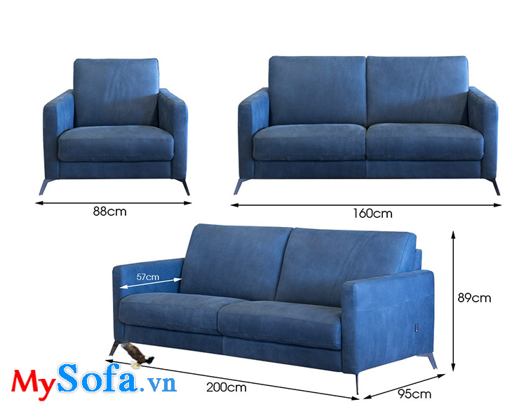 Hình ảnh Kích thước bộ ghế sofa ghép bộ chi tiết từng thông số