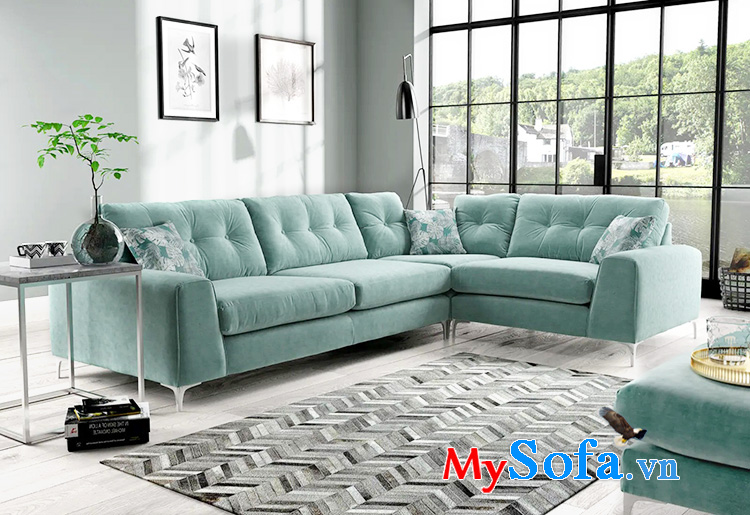 Hình ảnh Sofa góc chữ L cho phòng khách nhà biệt thự