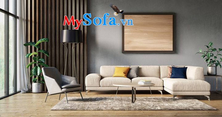 Hình ảnh Bộ ghế sofa góc tân cổ điển phong cách Scandinavian cho phòng khách đẹp