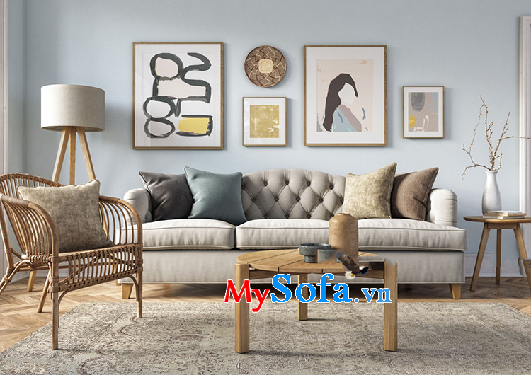 Hình ảnh Ghế sofa phòng khách tân cổ điển đẹp tại Hà Nội