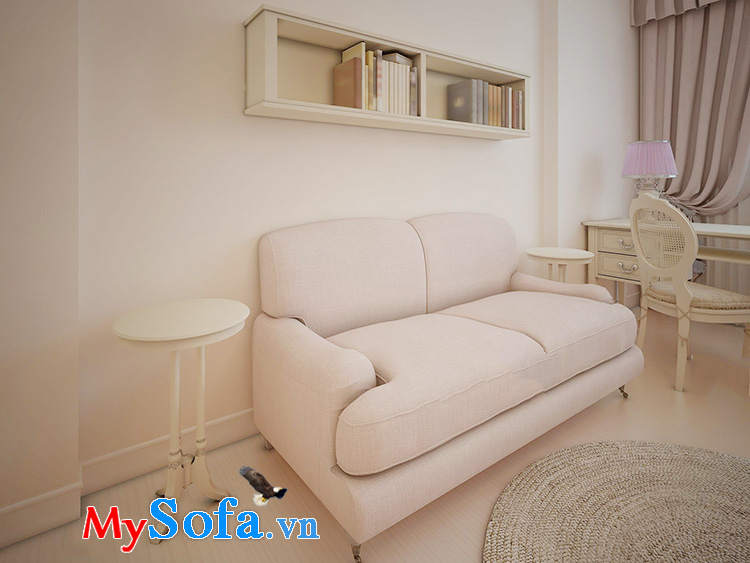 Hình ảnh Ghế sofa văng tân cổ điển giá rẻ Hà Nội kê không gian nhỏ xinh xắn