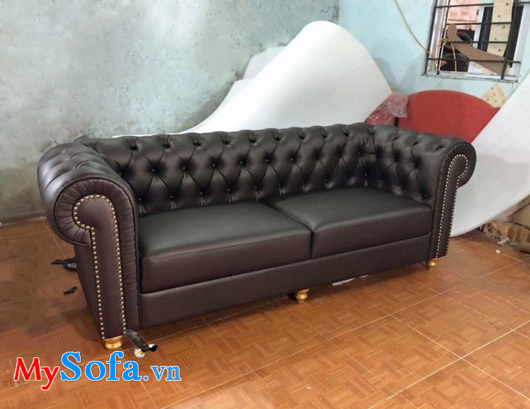 Hình ảnh Mẫu ghế sofa văng tân cổ ddienr làm theo yêu cầu tại xưởng MySofa