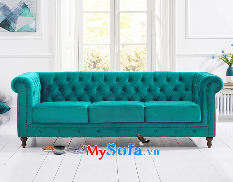 hinh anh ghe sofa vang tan co dien 3 cho dep